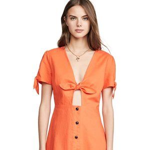 Lost + Wander Papaya Mini Dress